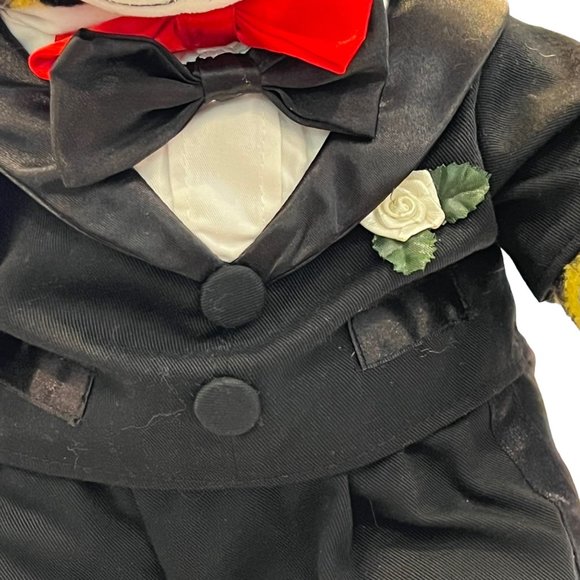 Build A Bear Bride and Groom Workshop Outfit Veil Black Shoes Plush Dress Up - Picture 6 of 16